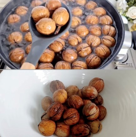 ЗАДЪЛЖИТЕЛНО пуснете орехите за 5 минути във вряща вода, преди да ги обелите - ето защо: