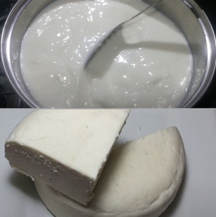 Слагам 2 литра мляко на котлона + малко оцет и става фантастично домашно сирене! Толкова вкусно, че можеш да го продаваш: