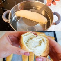 Просто потопете хляба във вряща вода преди печене: Супер трик за най-вкусните хлебчета