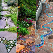 22 красиви идеи за градинска пътека като в приказките - вълшебни и ярки! (Снимки):