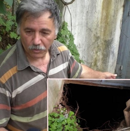 20-метрова дупка зейна насред къща в Смолян и погълна уреди и имущество (Снимки):