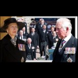 Най-младият внук на Кралицата прикова погледите на погребението на Нейно Величество (Снимки):