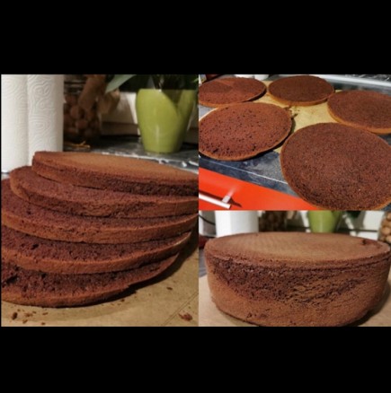 Перфектният шоколадов блат за торти - изпича се идеално равен, реже се на тънко без трошене!