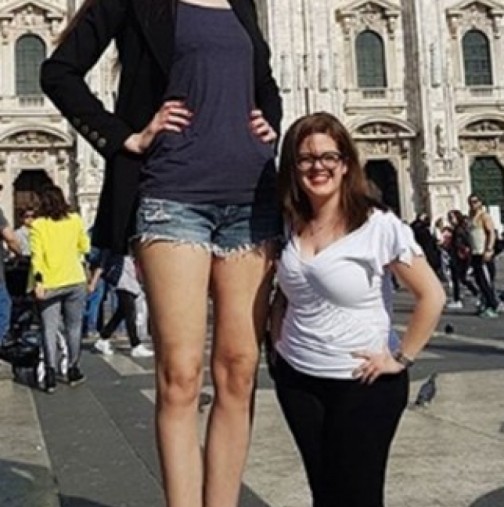 Ето жената с най-дългите крака в света-Снимки