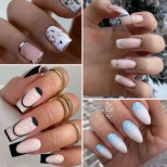 Гламурен новогодишен маникюр (Снимки):