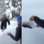 Мрежата пропищя от това видео: Жена хвърли бебето си в снега и то потъна цялото!