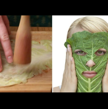 Ето защо всяка жена трябва да слага зелев лист на лицето си: 15 минути и реален резултат: