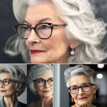 Ефектни прически за дами с очила над 60 (СНИМКИ):