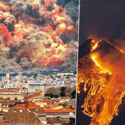Ужасяващо зрелище: Вулканът Етна отново изригна, Италия под тревога