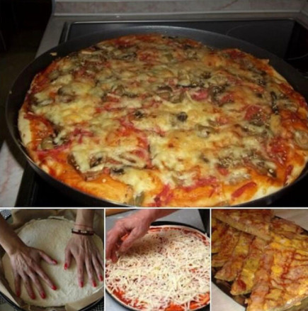 Пица за 10 минути, изпробвана многократно - всички са влюбени в нея, и вие ще се влюбите!