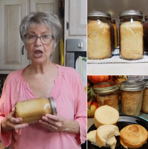 Баба до ден днешен си прави хляб в буркани - трае с месеци и е чудно мек и вкусен: