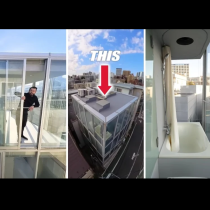 Как изглежда най-шантавият апартамент в Токио: 1000 долара за остъклен балкон! (ВИДЕО)