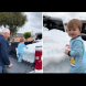 Видео, което трогна мрежата: Прадядо измина 150 километра, за да занесе сняг на своя правнук, който никога не е виждал сняг! (ВИДЕО)