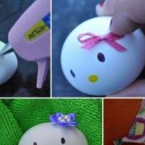 Направете Hello Kitty великденски яйца