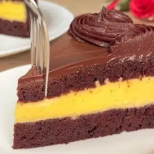 Белгийска сочна торта-Новият хит при тортите-6 жълтъка, мляко, захар и какао и е готова