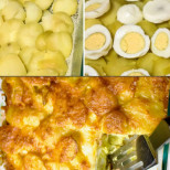 Ред картофи, ред варени яйца, ред месце и печеш! Как да не е вкусно, като е френско: