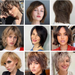 Модерни прически на етажи 2024 за къса коса: Снимки