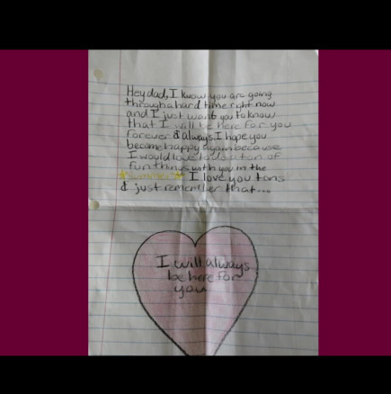 Пригответе си носна кърпичка: Дъщеря написа писмо до баща си, който беше изоставен от жена си