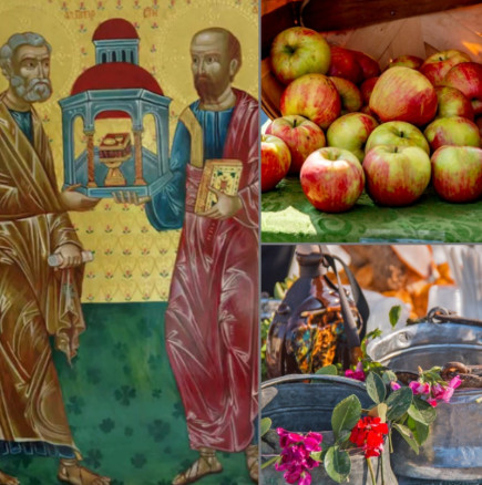 Утре е Петровден! Ето защо се слагат 12 цвята, набрани от 12 поляни под възглавницата и защо се носят ябълки в църквата: