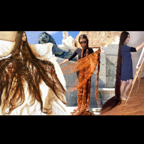 Как изглежда жената с най-дългата коса в света? Не ползва боя, даже сешоар! (СНИМКИ)
