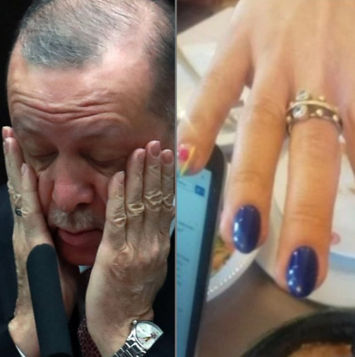 Ердоган онемя от маникюра на журналистка - реакцията му е скандална: