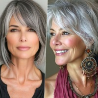Прически за жени над 60 години и сиви коси (СНИМКИ)