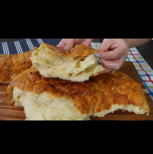 Столистна погача - не рецепта, а вълшебство! Всички ще мислят, че сте месили и точили цяла нощ, а е супер лесно: