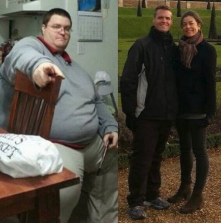 Отслабнал 180 килограма, благодарение на жената, с която се запознал интернет!