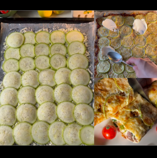 Настъргвам сирене в тавата и отгоре редя тиквичките - новата лятна вкусотия, която няма равна: