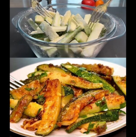 Пържени тиквички с чесън - вкусотия за 5 минути! Бързо, лесно и няма спирка, като започнеш: