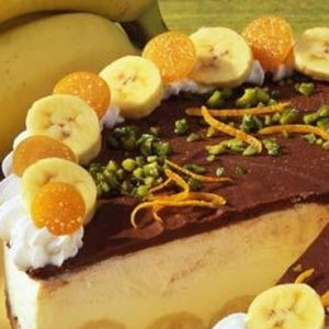 Бананова крем-торта с шоколад