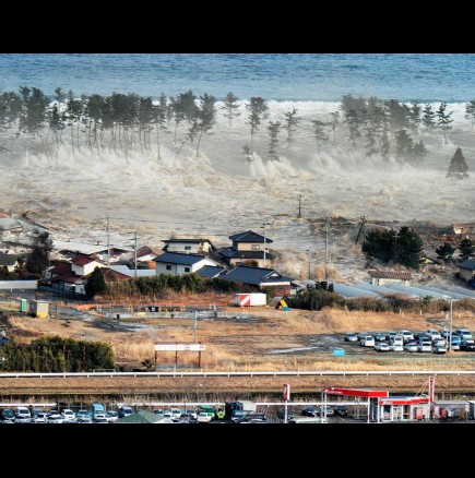 Уникално видео! Вълни цунами помитат цял град в Япония!