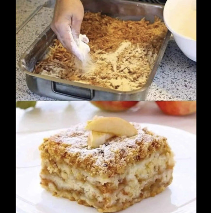 Вълшебен ябълков сладкиш - най-вкусният, който някога съм правила! Без яйца, олио или мляко, а се топи в устата: