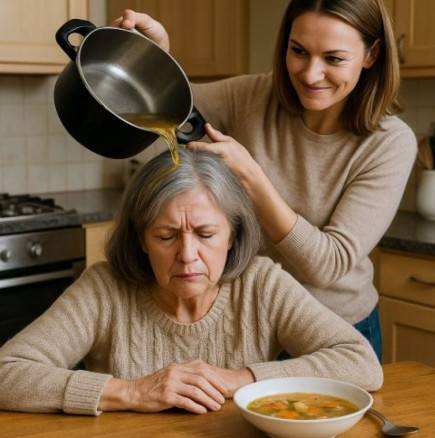 Снахата изля супата на главана на свекърва си: "О, мамо какво стана! Без да искаш сигурно!"- Тя не подозираше, че камера записва всичко