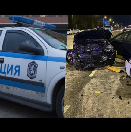 Шофьор с 1,7 промила помете 6 коли на пъпа на София посред нощ, оказа се, че е добре известен: