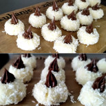 Кокосови гнезда от 3 съставки: Нежни, вкусни, топят се в устата! На вкус са точно като десертче Баунти: