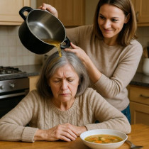 Снахата изля супата на главана на свекърва си: 