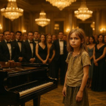 „Мога ли да посвиря за чиния с храна?“ 12-годишно момиче седна на пианото... и накара зала, пълна с милионери, да замълчи...