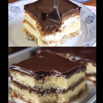 Идеална за неканени гости - Еклерова торта без печене! Вълшебно кремообразна и вкусна: