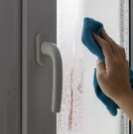 Прозорците ми бяха мокри цяла зима: сложих това на перваза, сега са напълно сухи!