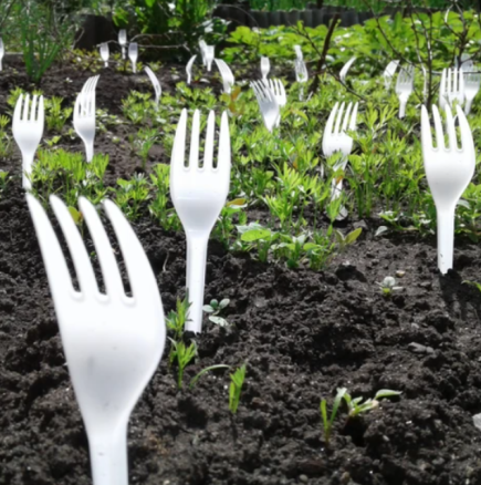 Необичаен, но ГЕНИАЛЕН ТРИК: Ето защо всички слагат ПЛАСТМАСОВИ ВИЛИЦИ в градините си тази зима