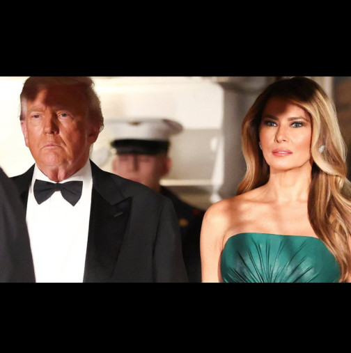 Всички говорят за роклята на Мелания Тръмп снощи: прилепнала по тялото, с гол гръб, а цветът е отделна история