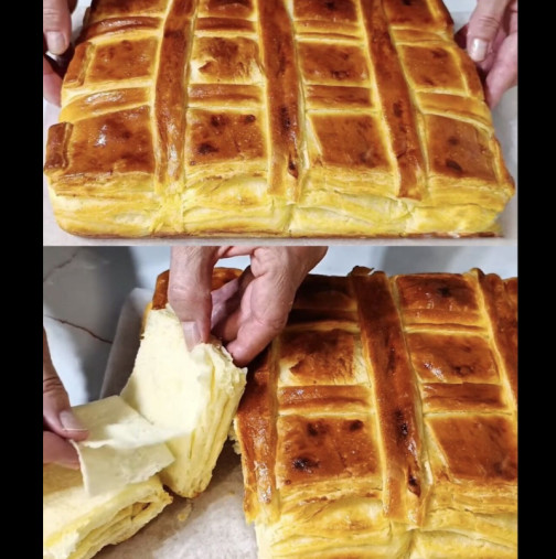 Изяжда се парче по парче, слой по слой: Вълшебна Хилядолистна погача, всеки слой е удоволствие без край!