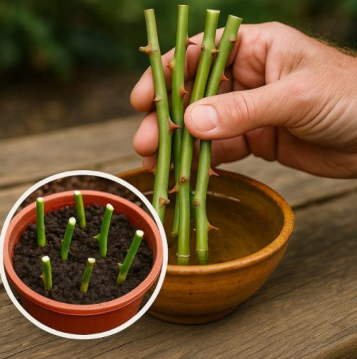 Как правилно да вкоренявате резници от рози през есента, така че да могат да бъдат засадени в цветна леха в началото на пролетта