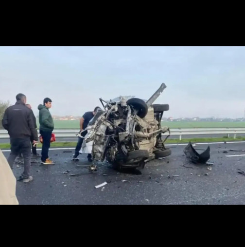 Първи подробности за адската катастрофа на АМ Тракия: шофьорката се врязала със 140 км/ч в автомобил, ранила дете и убила двама