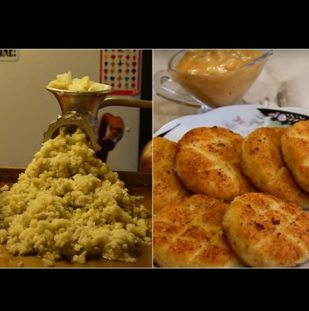 Вече не стържа картофи до припадък! Просто ги смилам в месомелачка и добавям сирене: никога не съм ял по-вкусно чудо!