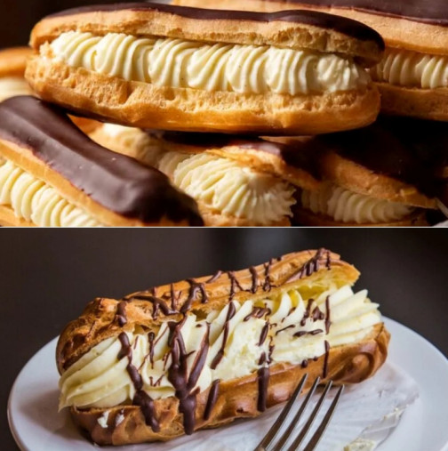 Кремообразни домашни еклерчета - вълшебни с чаша кафе! Направо правете двойна доза, уникални стават: