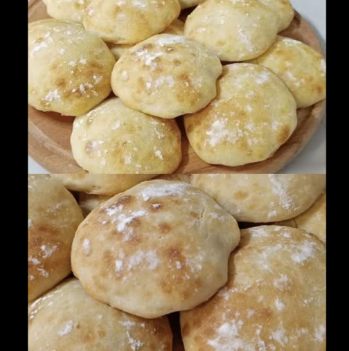 Царски самуни БЕЗ месене! Тестото не се пипа с ръка, бърка се с лъжица - стават чудно пухкави хлебчета: