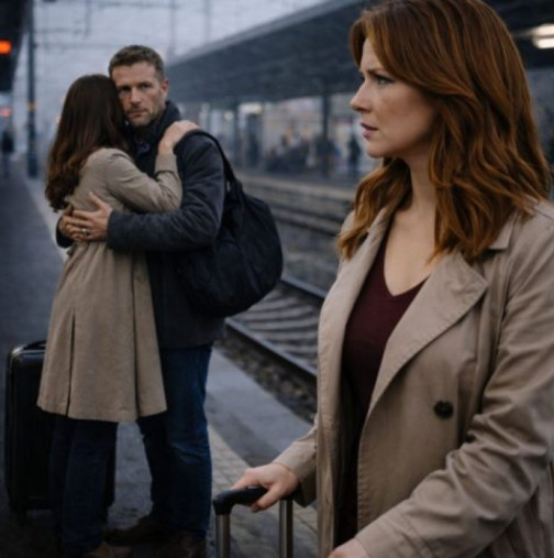 Връщайки се бързо от командировка, за да види болната си свекърва, Милена видя на перона съпруга си, който не би трябвало да е в града