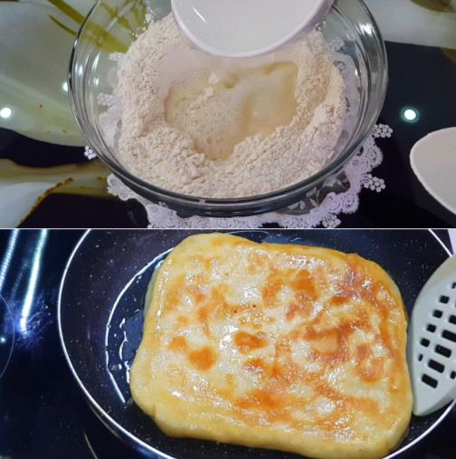 БРАШНО + ВРЯЛА ВОДА - смесвам и приготвям най-вкусните Парени банички по рецепта на мама! Чудно вкусни: